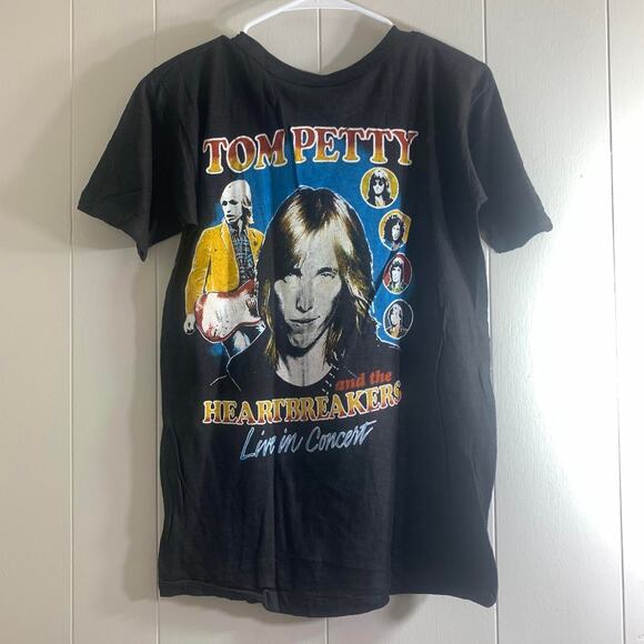 vintage 80’s TOM PETTY Live In Concert single stitch double sided tee shirt M - Picture 6 of 7